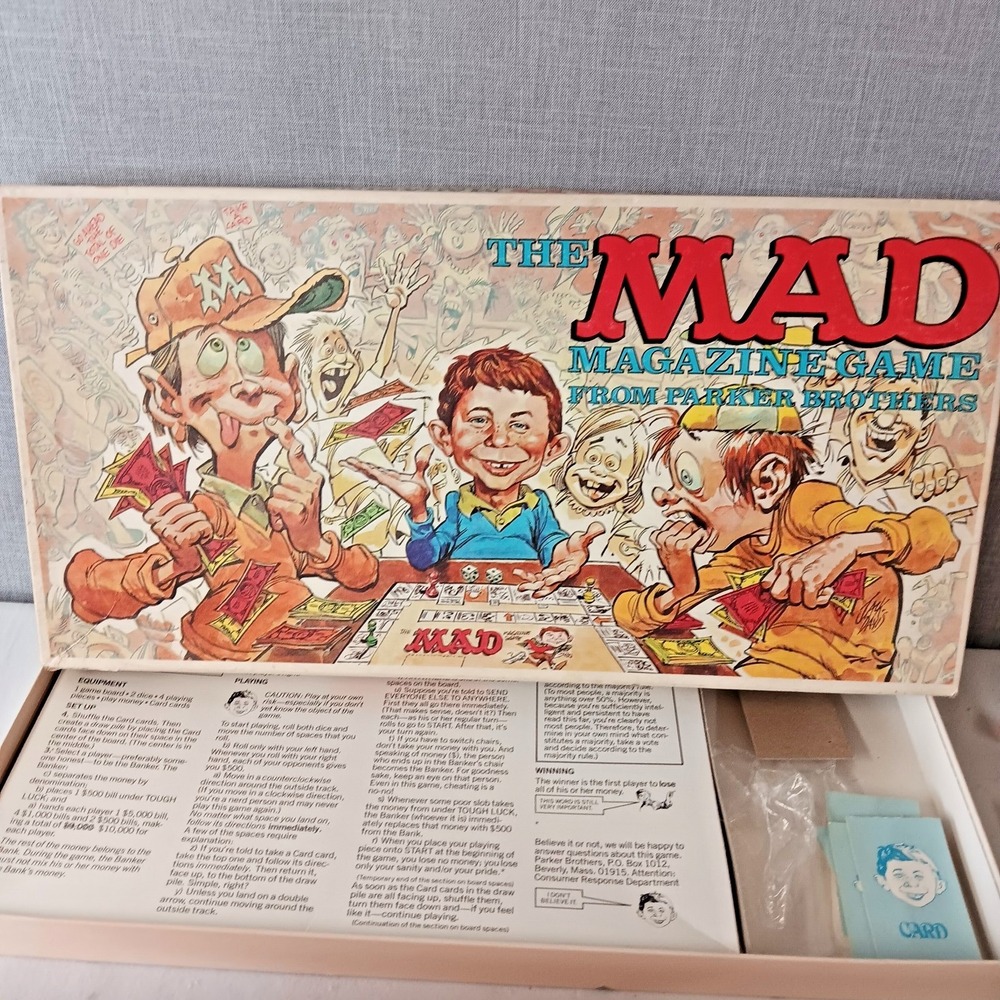 Vintage The Mad Magazine Game Parker Brothers‎ Board Game Complete 70s Toy Funny - Picture 5 of 11